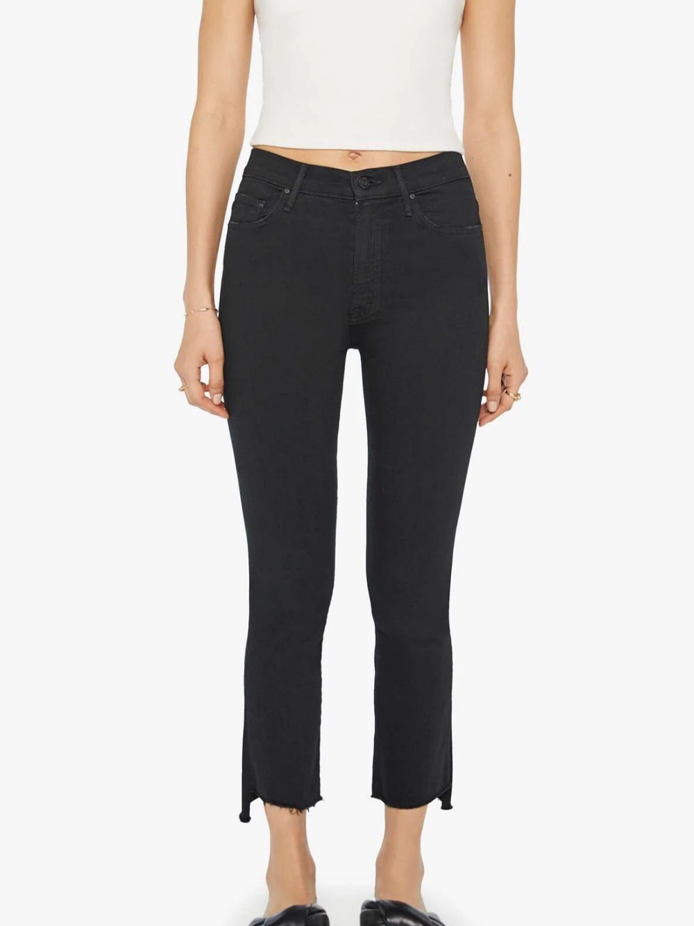 MOTHER Step Fray Ankle Jean in Not Guilty (size 32)